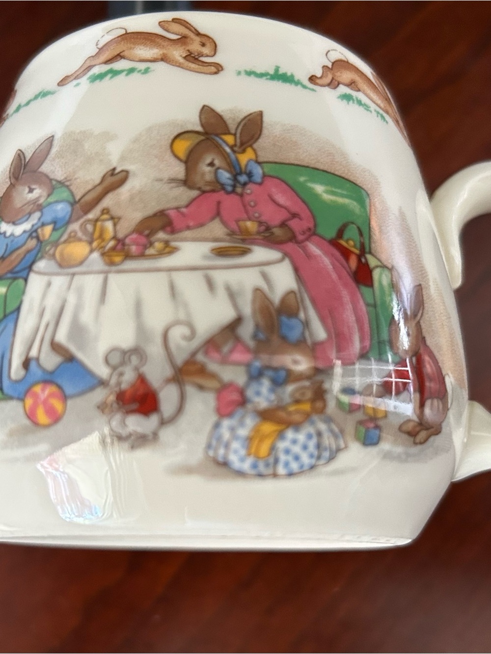 Royal Doulton Children's Bunny Parade Plate - White with Multicolor Accents - Picture 6 of 16